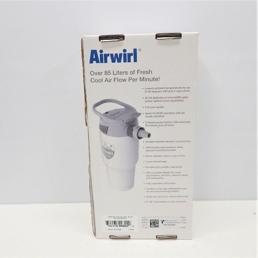 NEW AIRWIRL 3.0 Mobile Cool Down System - Personal Cooling - Portable Aircon